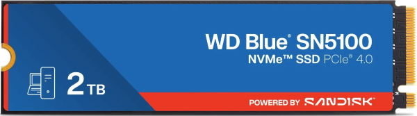 2TB SanDisk WD Blue SN5100, PCIe 4.0 X4