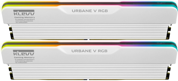 32Go (2x 16Go) DDR5-6000 CL30, Klevv Urbane V RGB Blanc